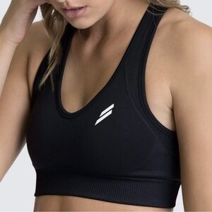 Doyoueven Hyperflex Seamless Crop Top Sports Bra Black Small